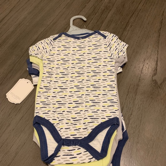 Carter's Safari Animal Print Bodysuit - Blue and White - Picture 7 of 7